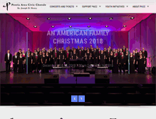 Tablet Screenshot of peoriacivicchorale.org